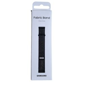 Samsung‎ Fabric Band One Click 20mm S/M Black Smartwatch Strap ET-SVR93